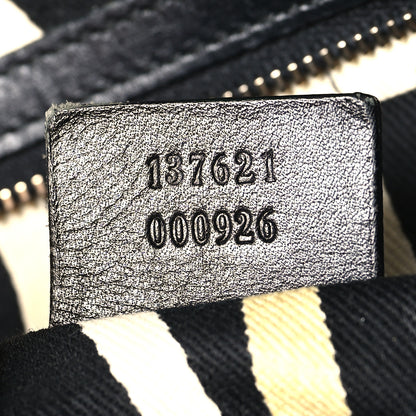 Gucci Snakeskin Suede Medium Pelham Shoulder Bag Black 7 of 11