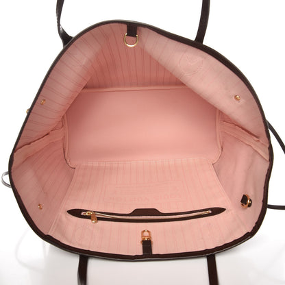 Louis Vuitton Damier Ebene Neo Neverfull MM Rose Ballerine 5 of 9