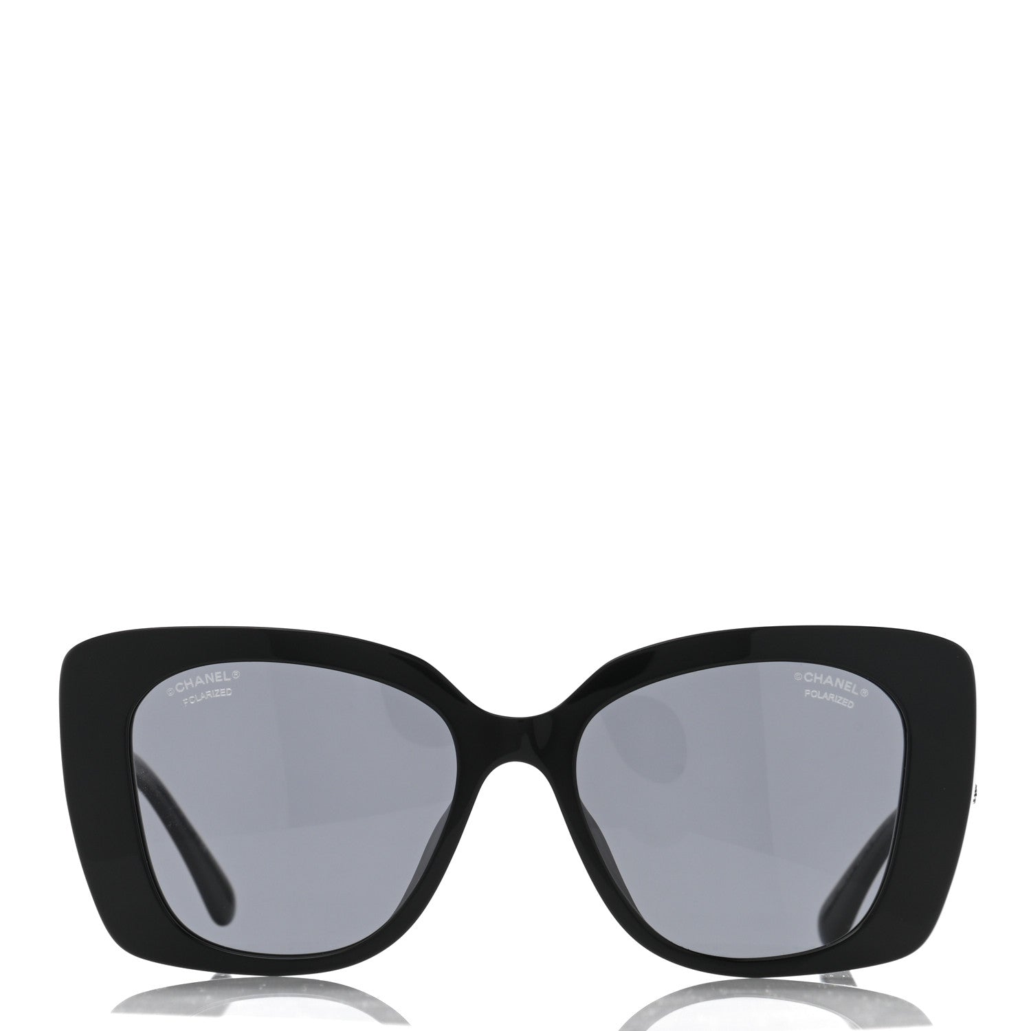Chanel Acetate Strass Square Sunglasses 5422 Black 2 of 8