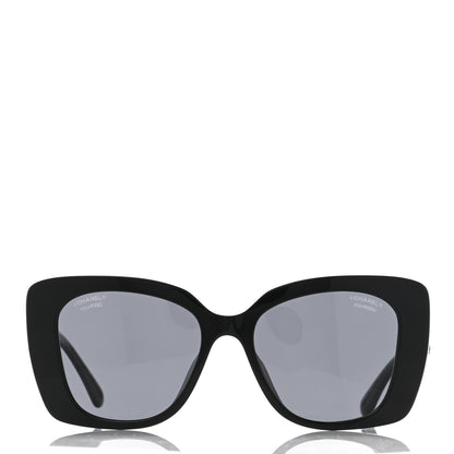 Chanel Acetate Strass Square Sunglasses 5422 Black 2 of 8