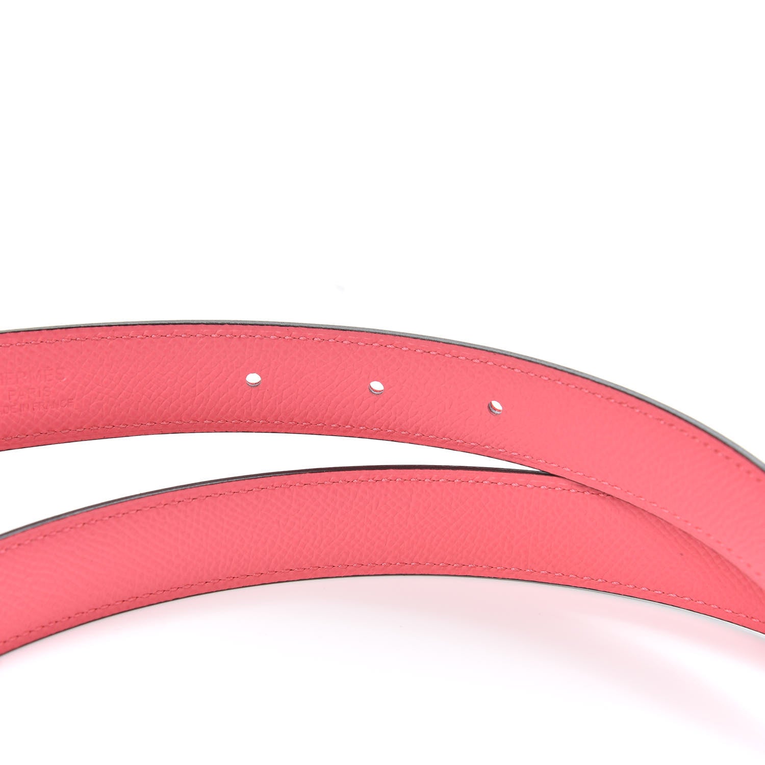 Hermes Swift Epsom 24mm Mini Constance H Belt 75 Rose Azalee Rouge De Coeur 3 of 5