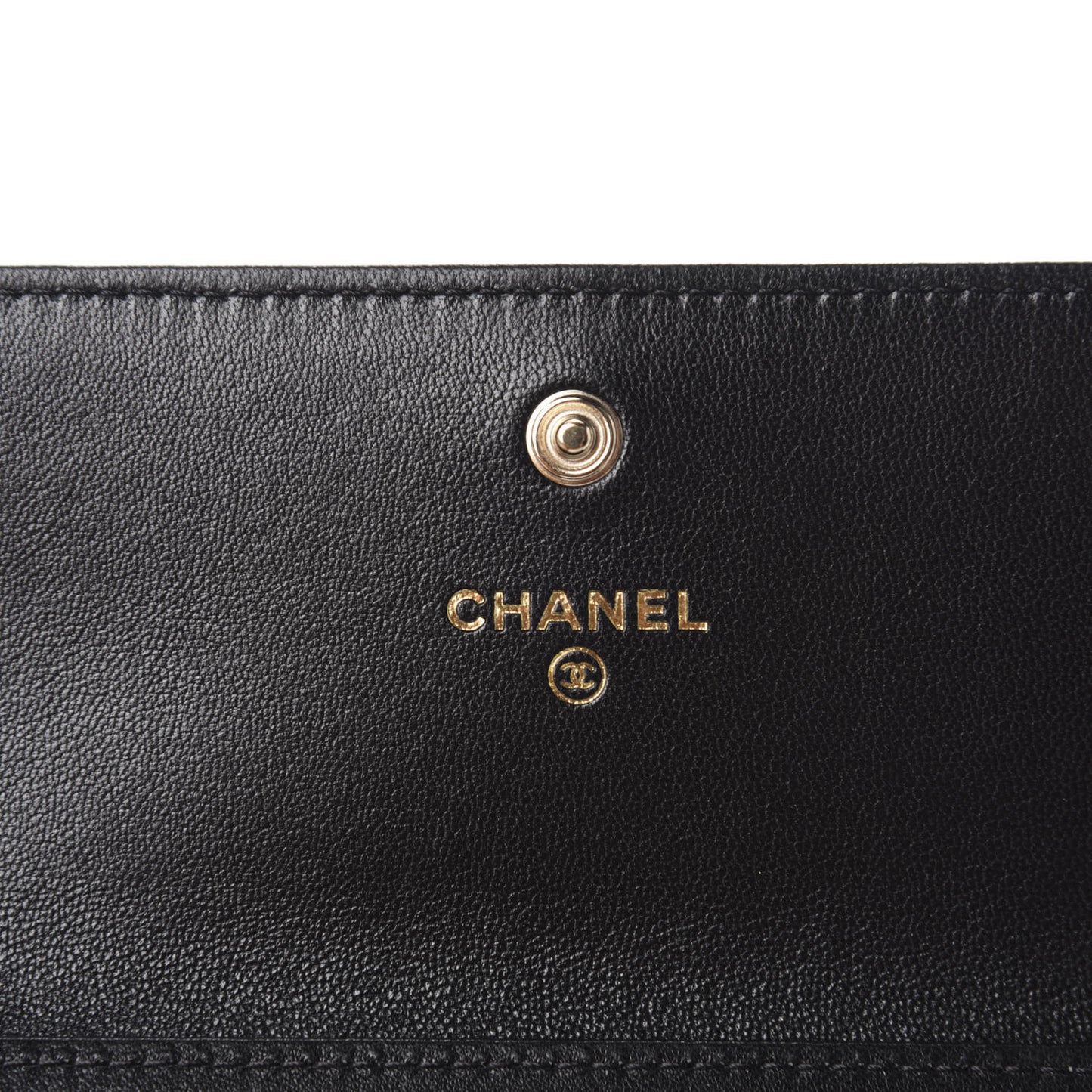 Shiny Lambskin Ribbon Quilted Clutch With Chain Black