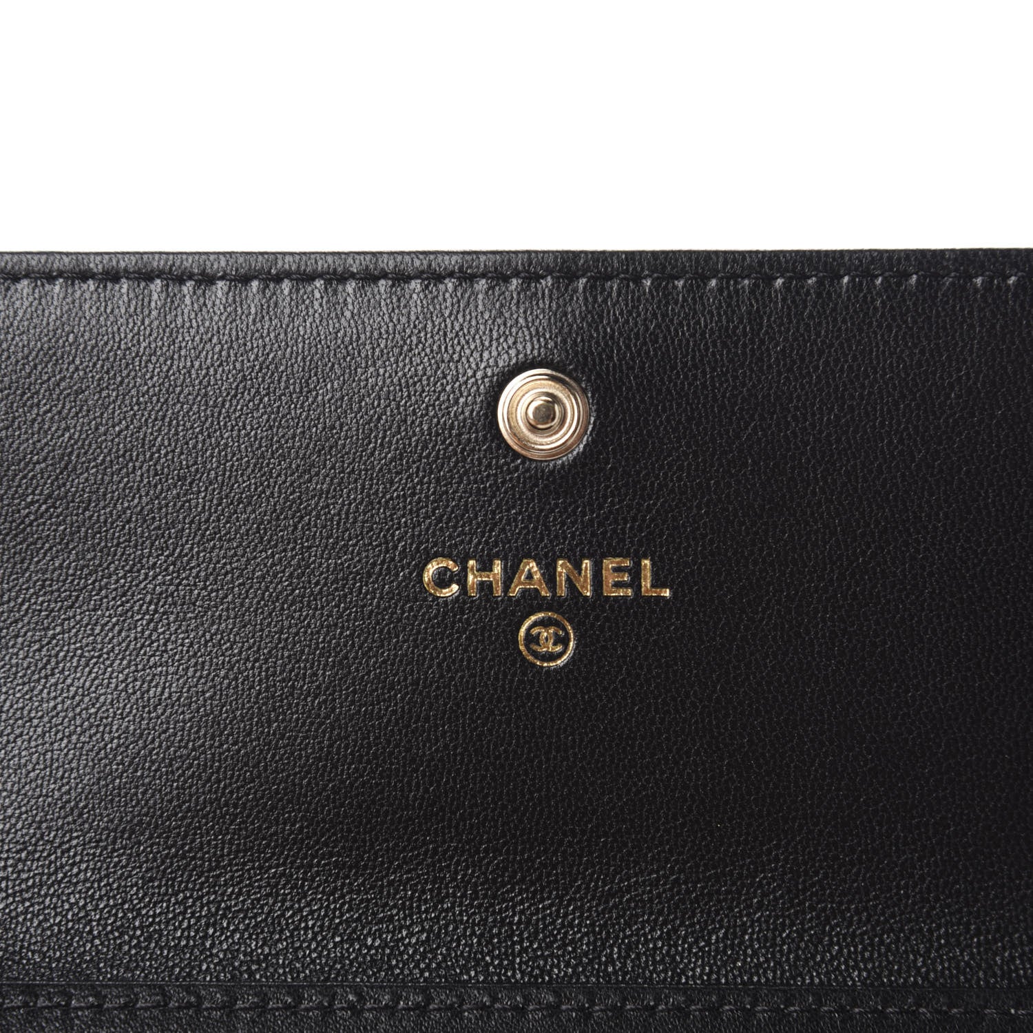 Chanel Shiny Lambskin Ribbon Quilted Clutch With Chain Black 8 of 12