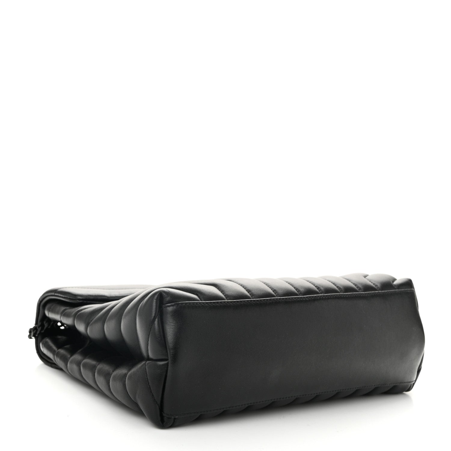 Saint Laurent Calfskin Y Quilted Monogram Monochrome Medium Loulou Chain Satchel Black 4 of 10