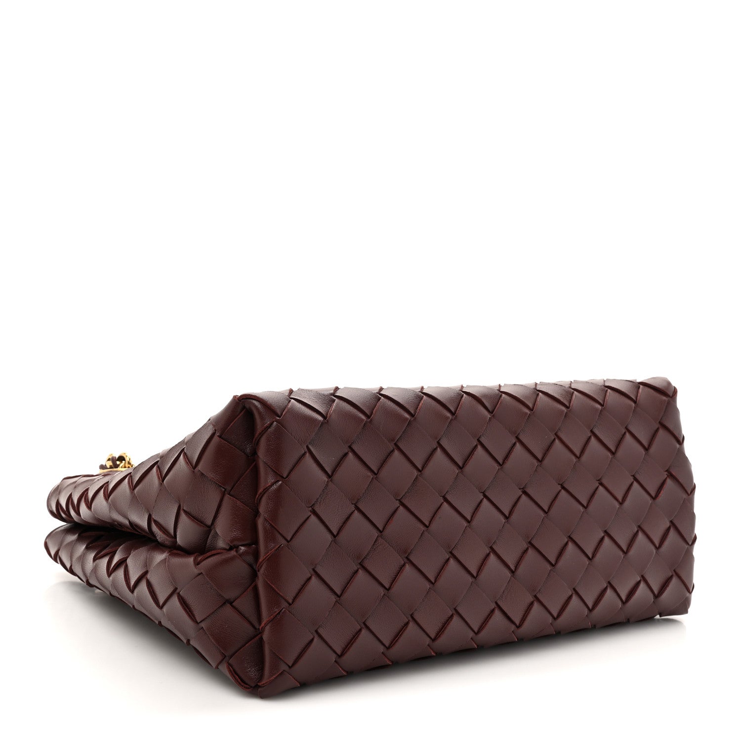 Bottega Veneta Nappa Intrecciato Small Andiamo With Chain Shoulder Bag Madder Brown 4 of 9
