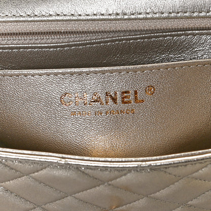 Chanel Metallic Lambskin Quilted Mini Rectangular Flap Gold 5 of 11