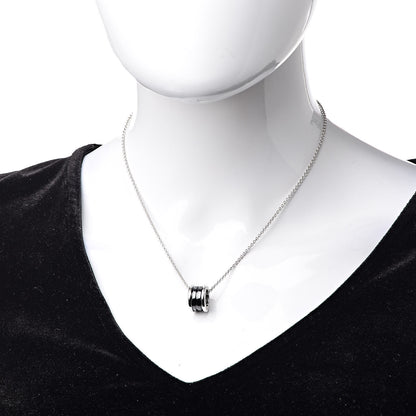 Bulgari Sterling Silver Ceramic Save The Children Pendant Necklace 2 of 7