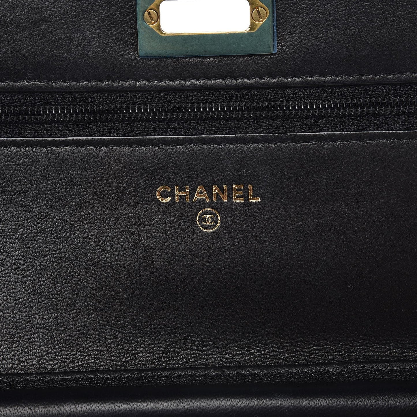 Aged Calfskin Quilted Reissue Wallet On Chain WOC Black