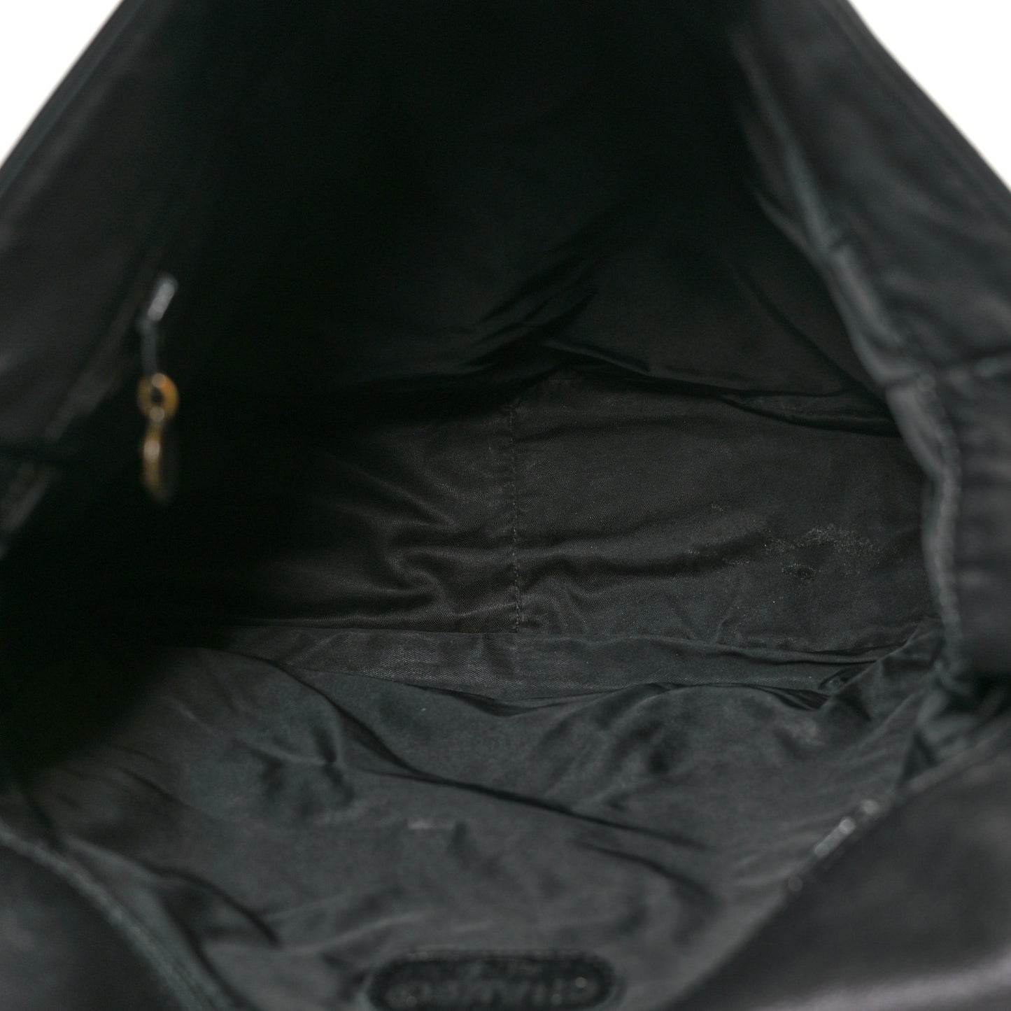 Lambskin CC Tassel Shoulder Flap Bag Black