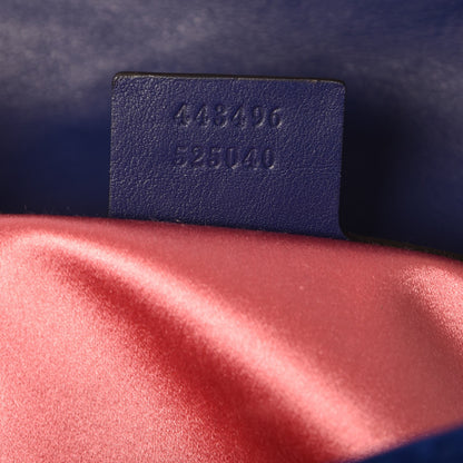 Gucci Velvet Matelasse Medium GG Marmont Shoulder Bag Cobalt Blue 7 of 7
