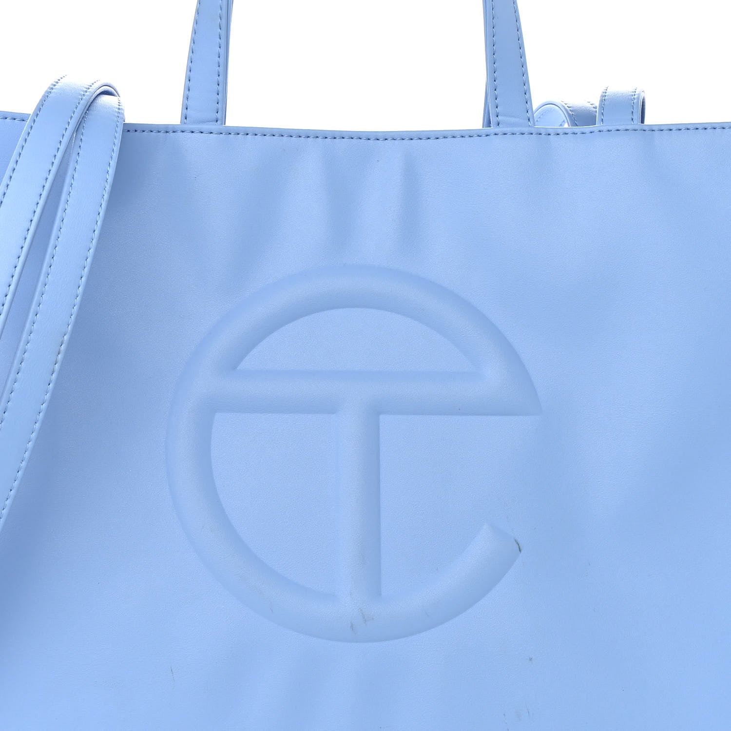 Telfar Vegan Leather Medium Shopping Bag Cerulean 10 of 16