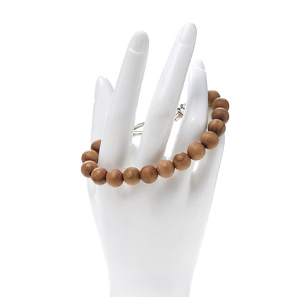Tiffany Sterling Silver Wood Paloma Picasso Knot Bead Bracelet 2 of 4