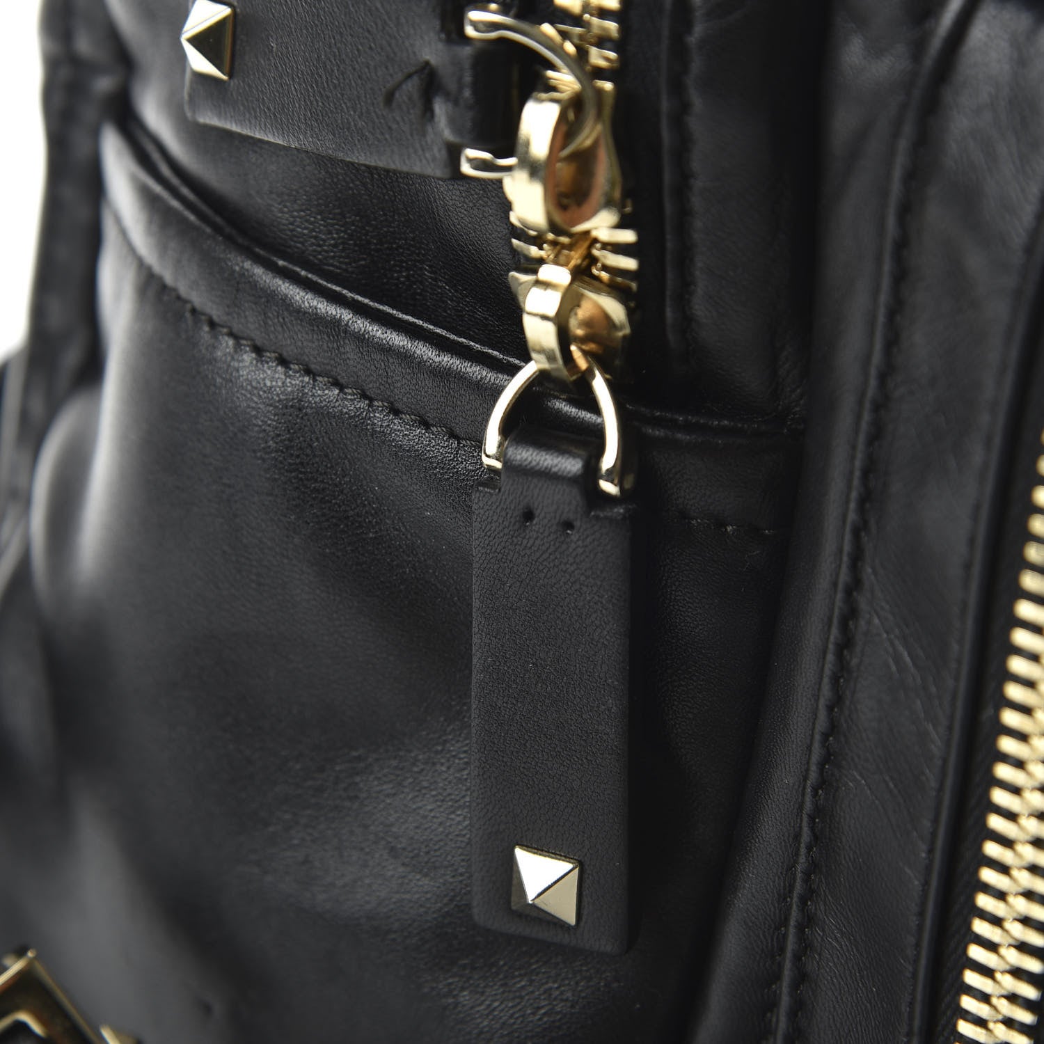 Valentino Garavani Calfskin Rockstud Backpack Black 10 of 10