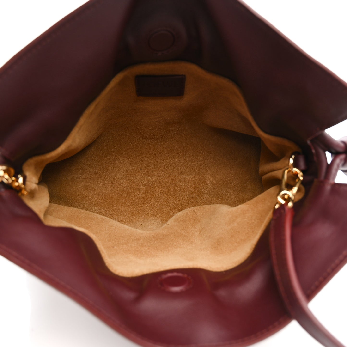 Calfskin Mini Flamenco Knot Clutch Dark Burgundy
