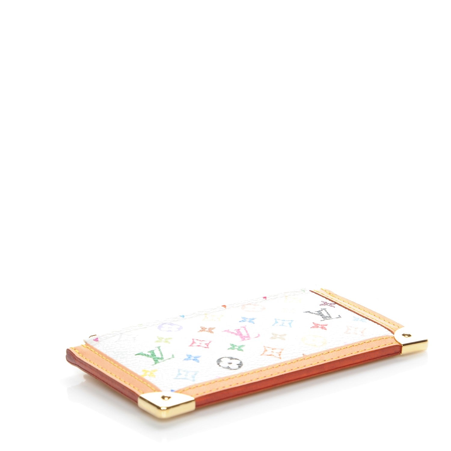Louis Vuitton Monogram Multicolor Key Pouch White 4 of 7