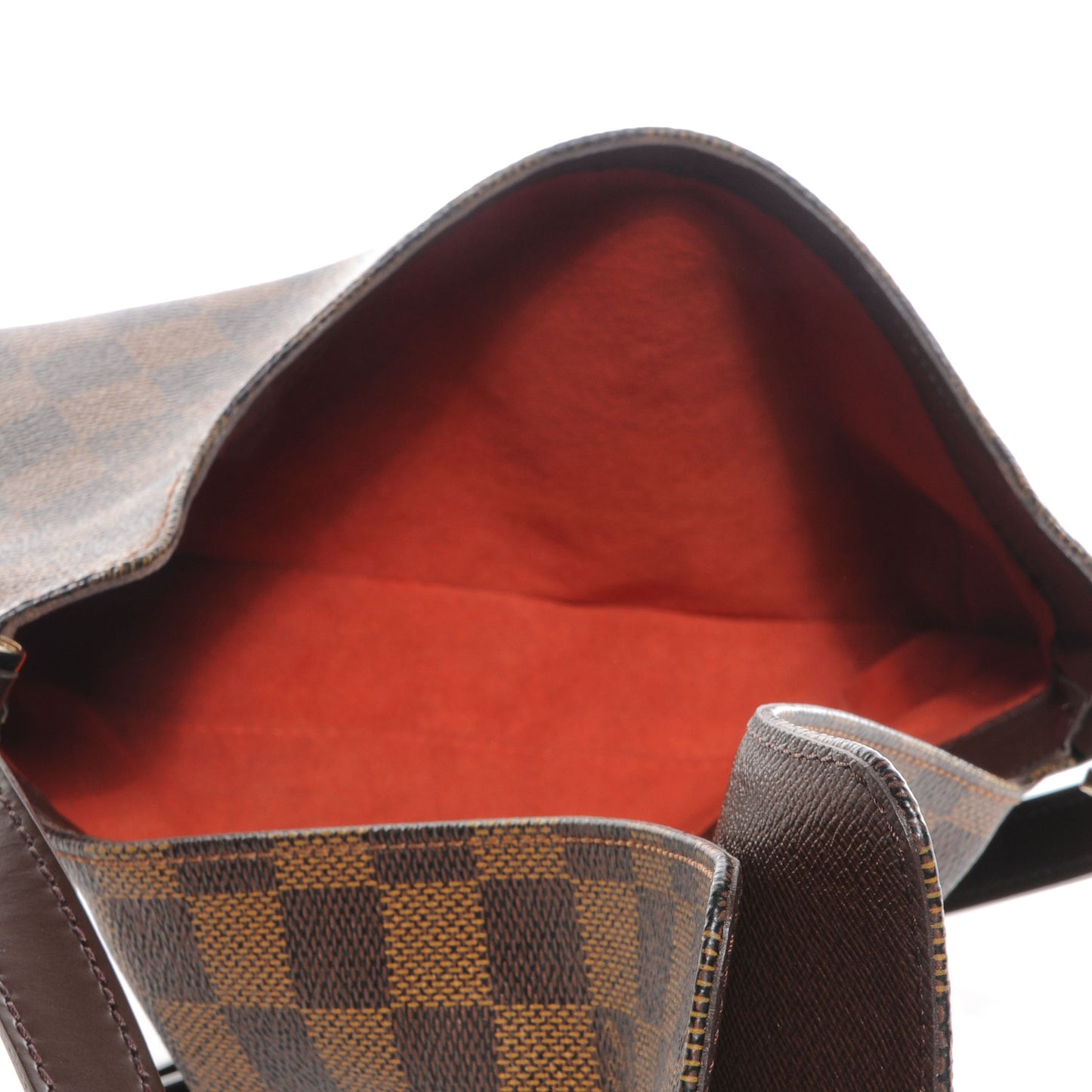 Damier Ebene Musette Tango Long Strap