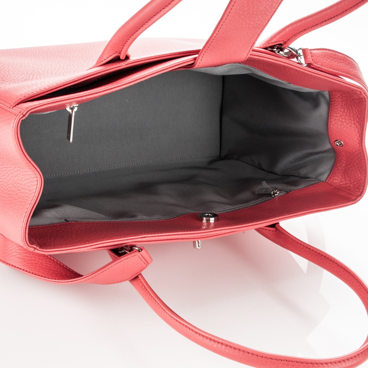 Chanel Calfskin Cerf Executive Shopper Tote Coral 5 of 7
