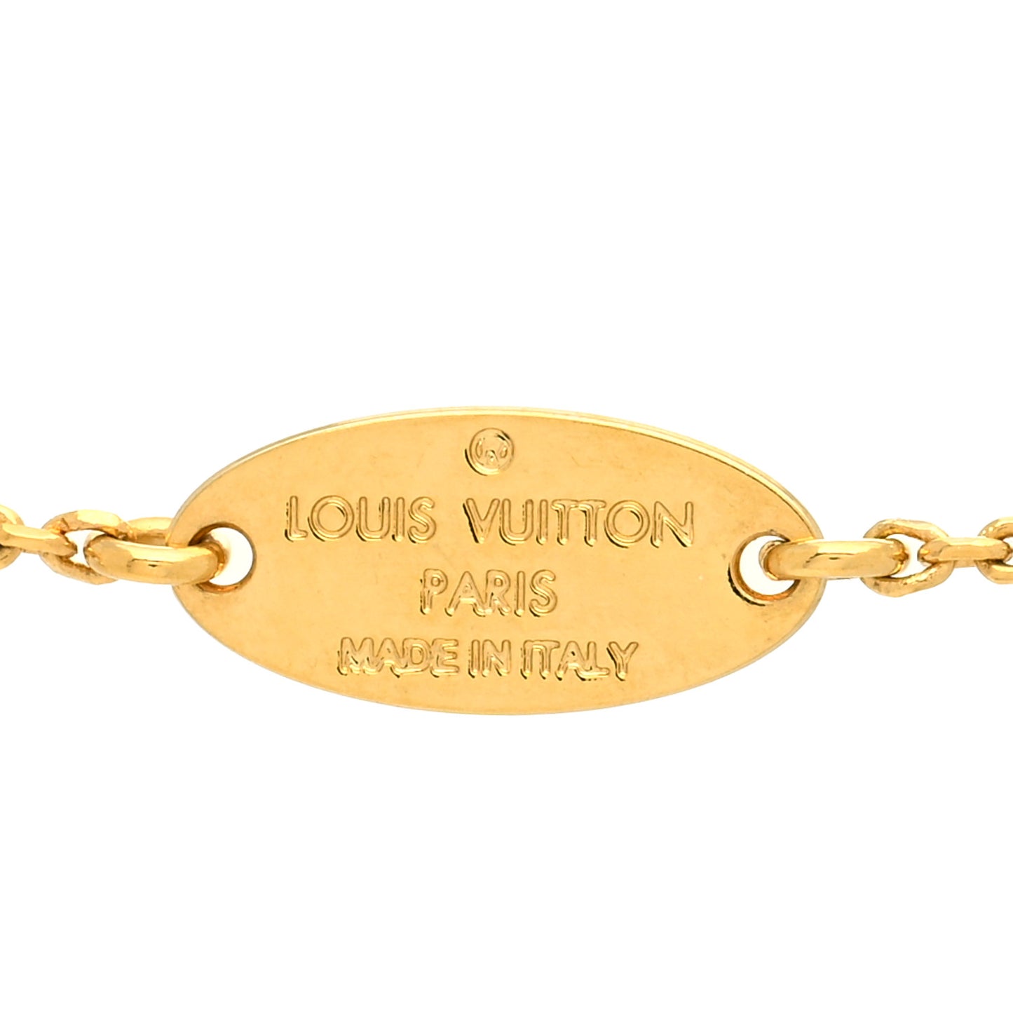 LV And Me Letter V Necklace Gold
