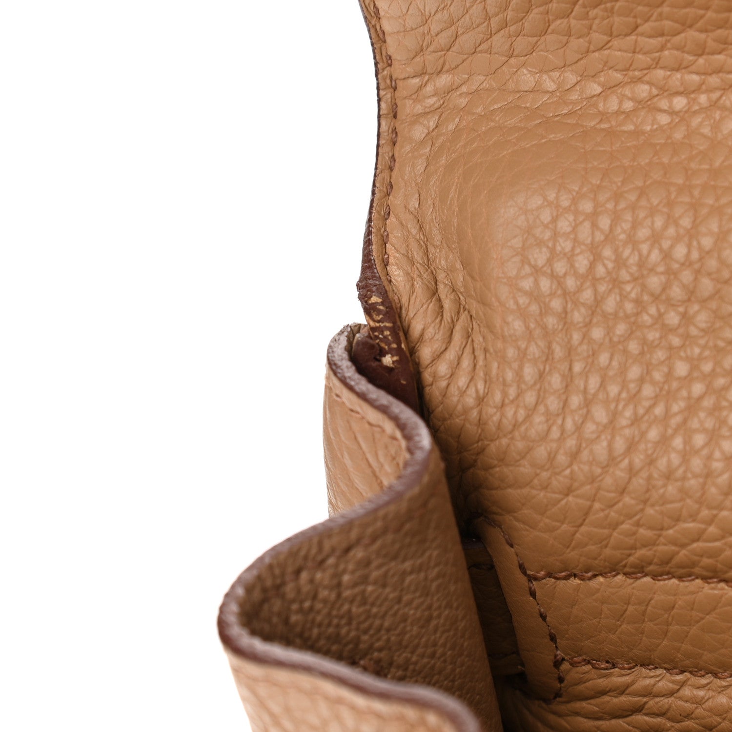 Hermes Taurillon Clemence Kelly Retourne 32 Camel Tabac 12 of 13