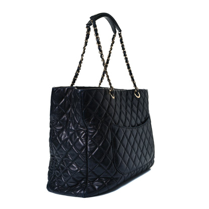 Chanel Lambskin Quilted Large Tote Black 2 of 8