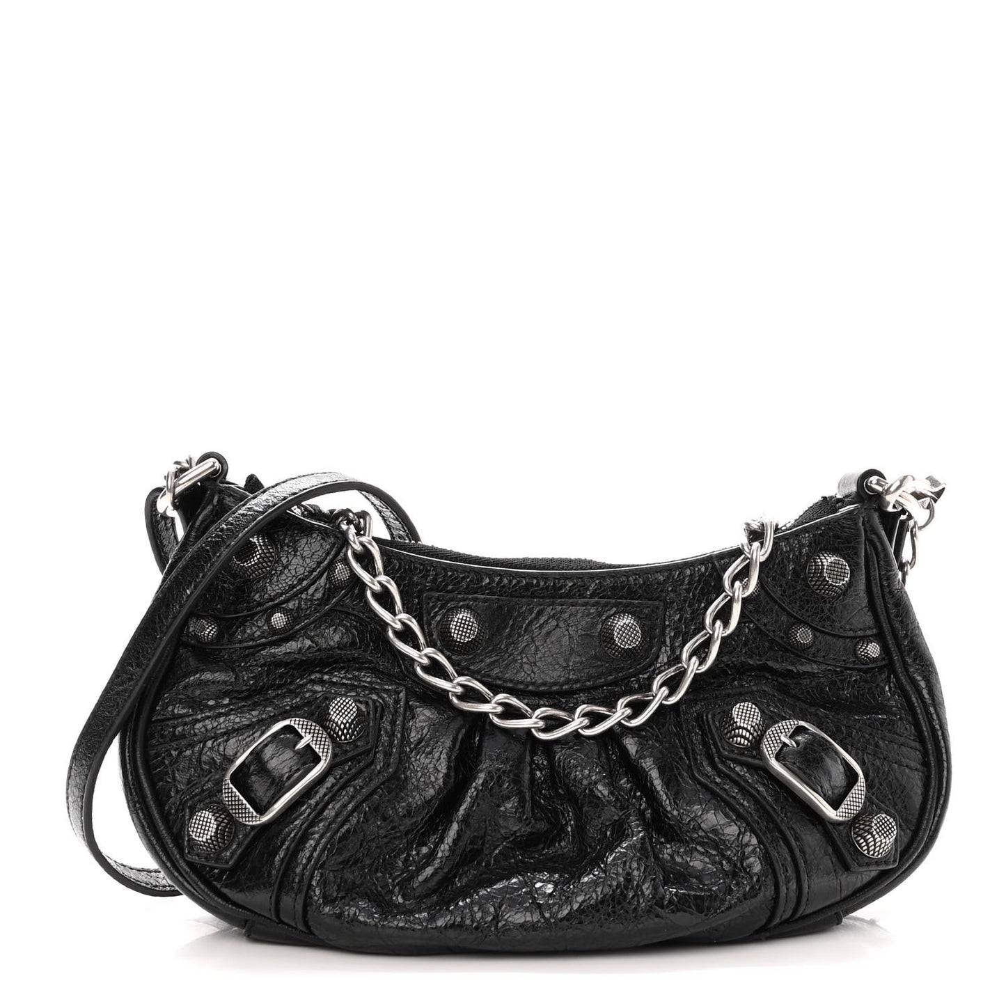 Agneau Arena Le Cagole Mini Purse With Chain Black