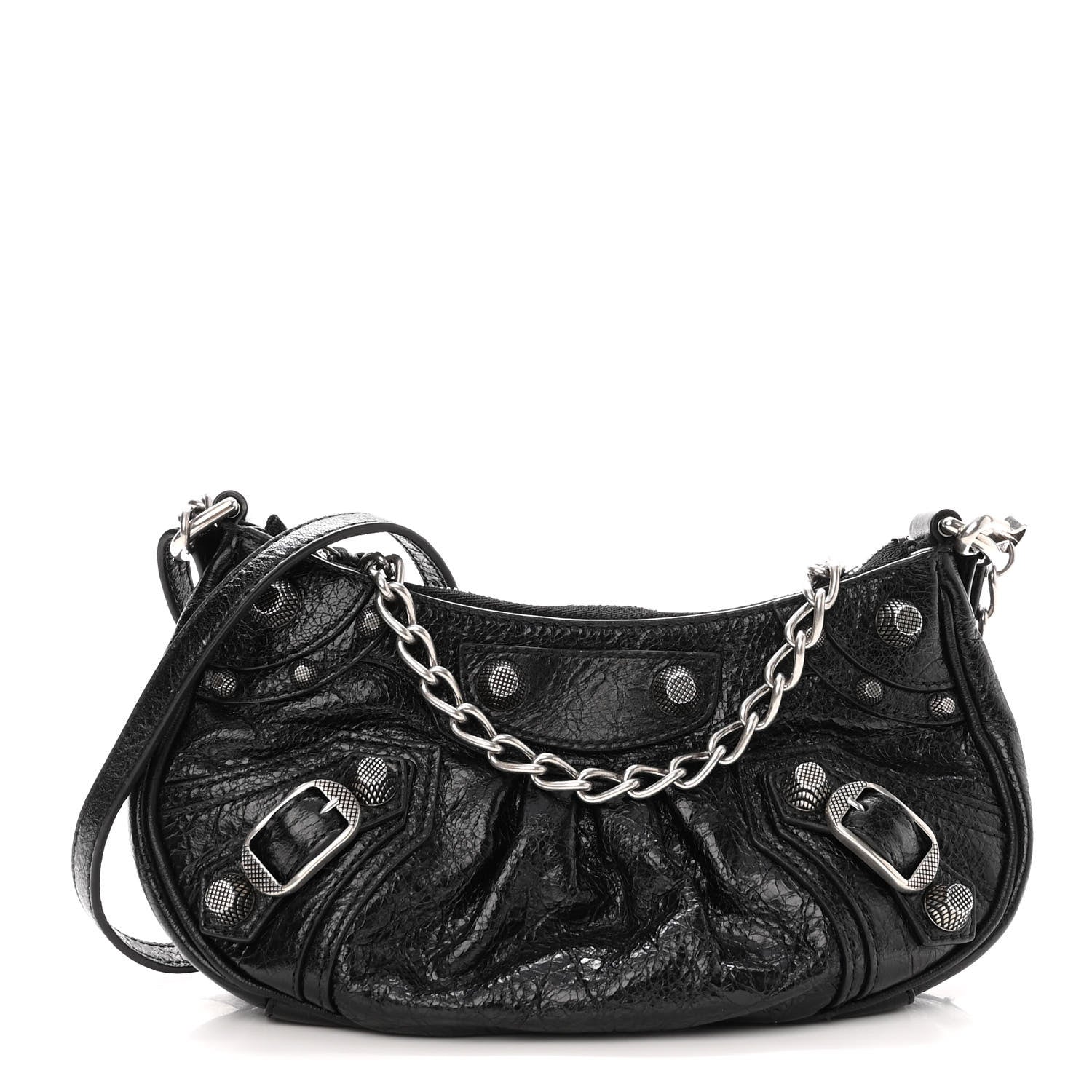 Balenciaga Agneau Arena Le Cagole Mini Purse With Chain Black 1 of 9