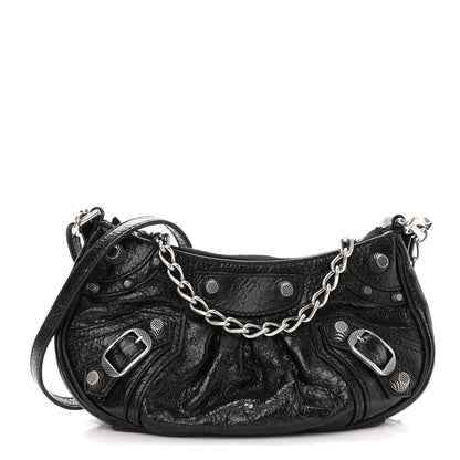 Balenciaga Agneau Arena Le Cagole Mini Purse With Chain Black 1 of 9