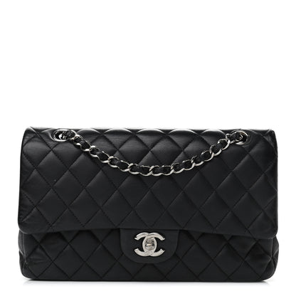 Chanel Lambskin Quilted Medium Double Flap Black 1 of 11