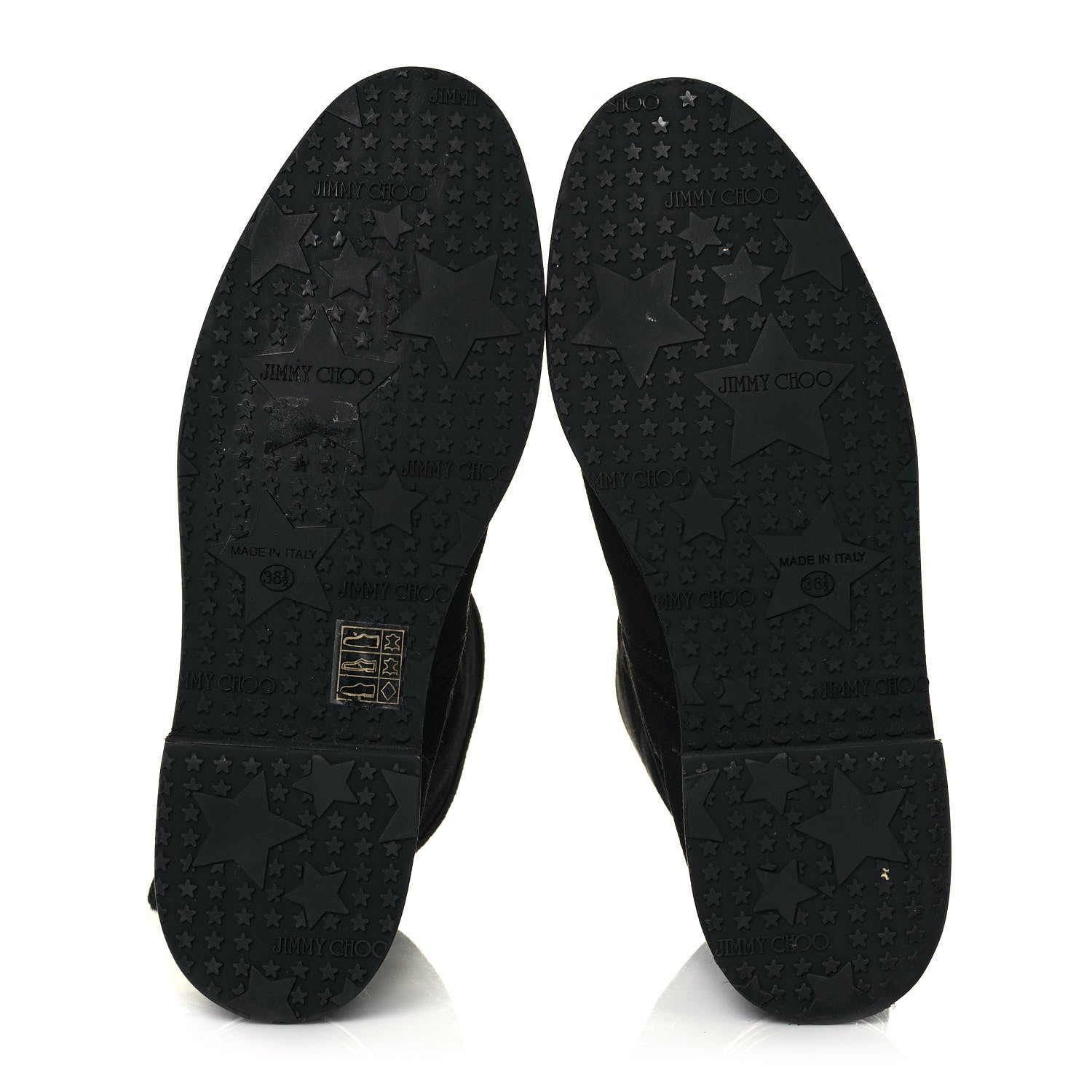 Jimmy Choo Suede Zip Boots 38.5 Black 6 of 7