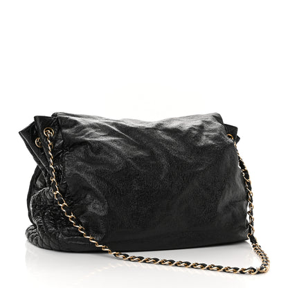 Chanel Vinyl XXL Rock and Chain Flap Black 3 of 12