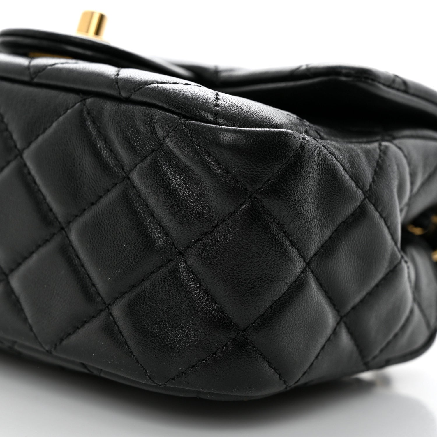 Chanel Lambskin Quilted Mini Pearl Crush Flap Black 10 of 10