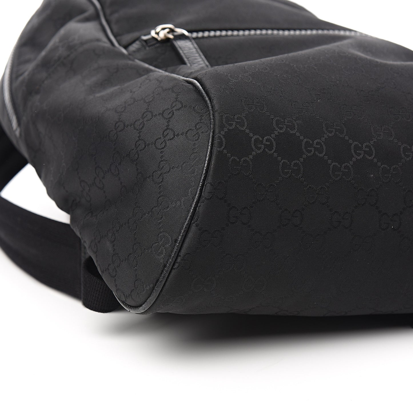 Nylon Monogram Slim Backpack Black