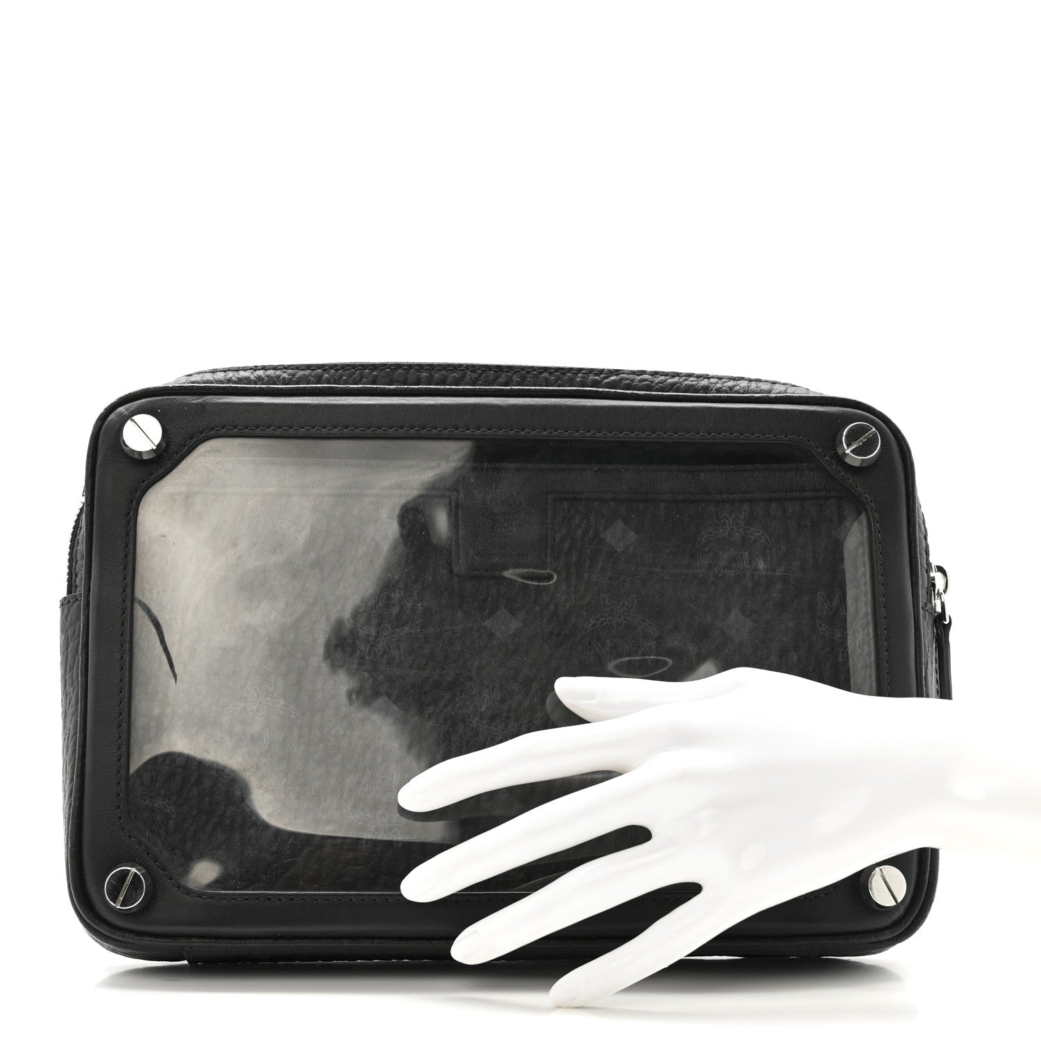 MCM X Phenomenon Clutch Visetos PVC Insert Black 2 of 11