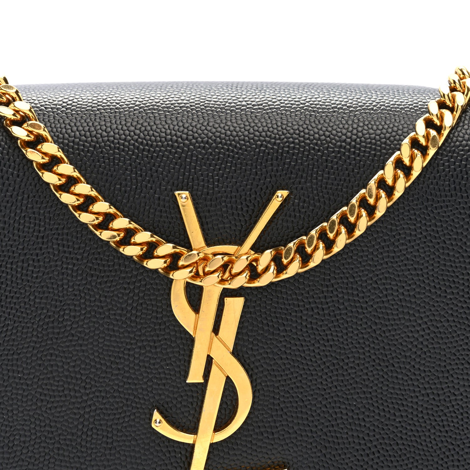 Saint Laurent Grain De Poudre Small Monogram Kate Satchel Black 7 of 10