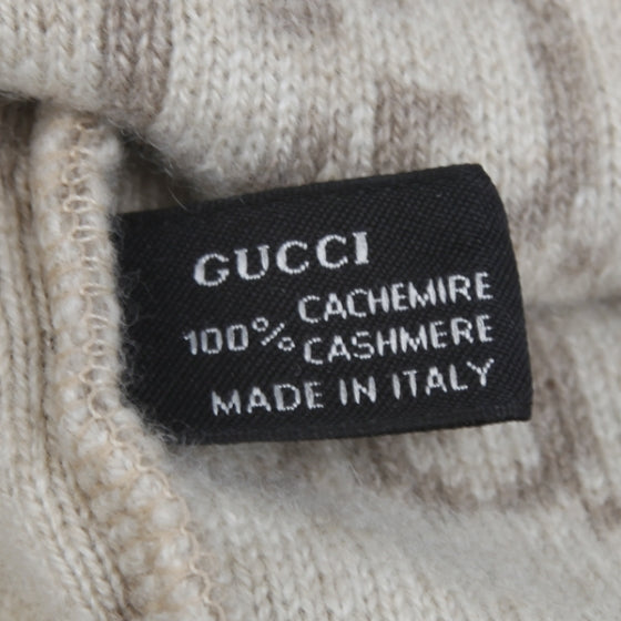 Cashmere Hat and Scarf Set Beige