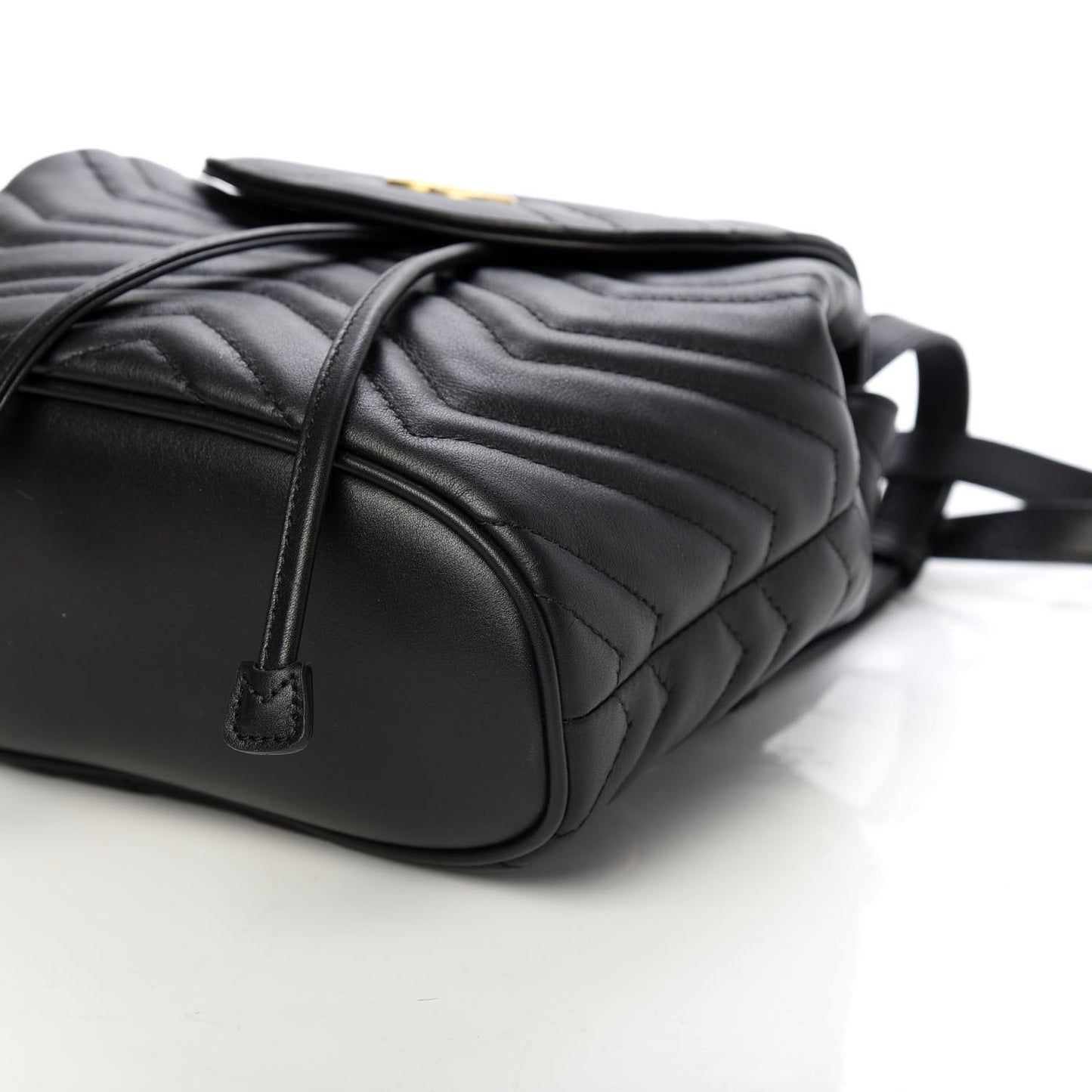 Calfskin Matelasse GG Marmont Flap Backpack Black