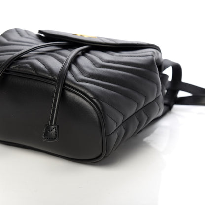 Gucci Calfskin Matelasse GG Marmont Flap Backpack Black 7 of 8