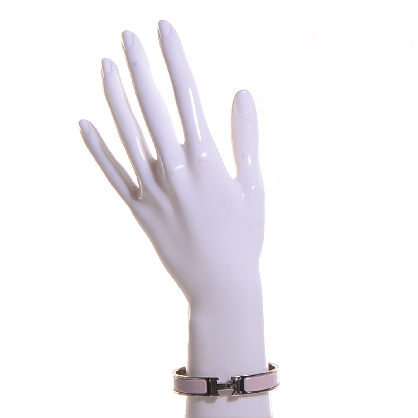 Enamel Narrow H Bracelet GM Pink
