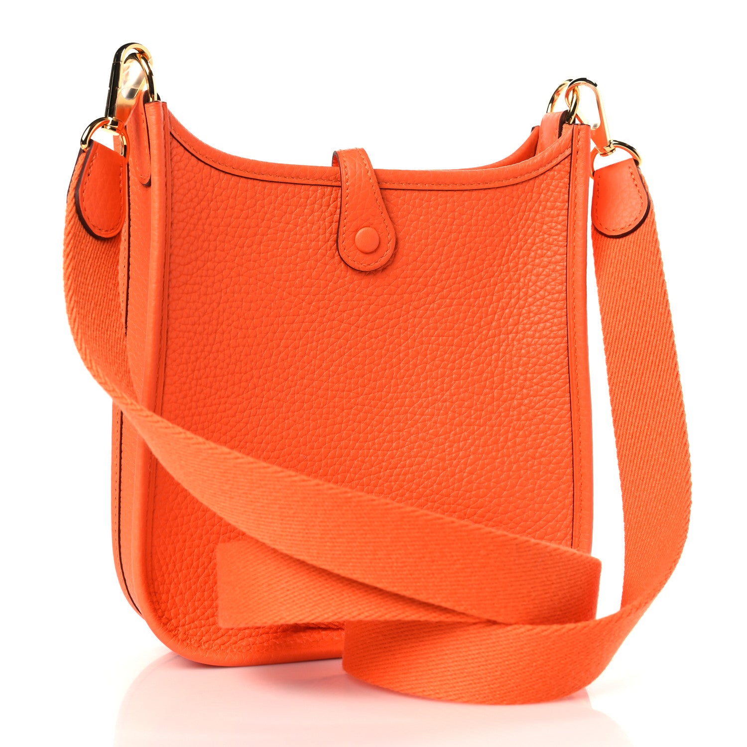 Hermes Taurillon Clemence Evelyne TPM Orange Minium 3 of 10