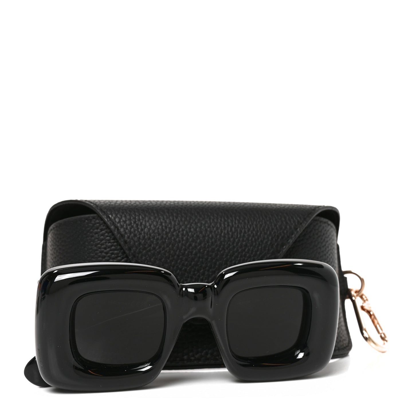 Acetate Inflated LW400981 Square Sunglasses Black