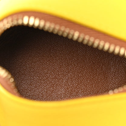 Loewe Calfskin Panda Coin Purse Yellow Brown 4 of 9