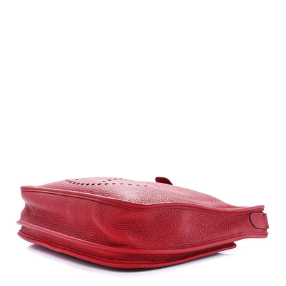 Hermes Taurillon Clemence Evelyne III PM Rouge Vif 8 of 10