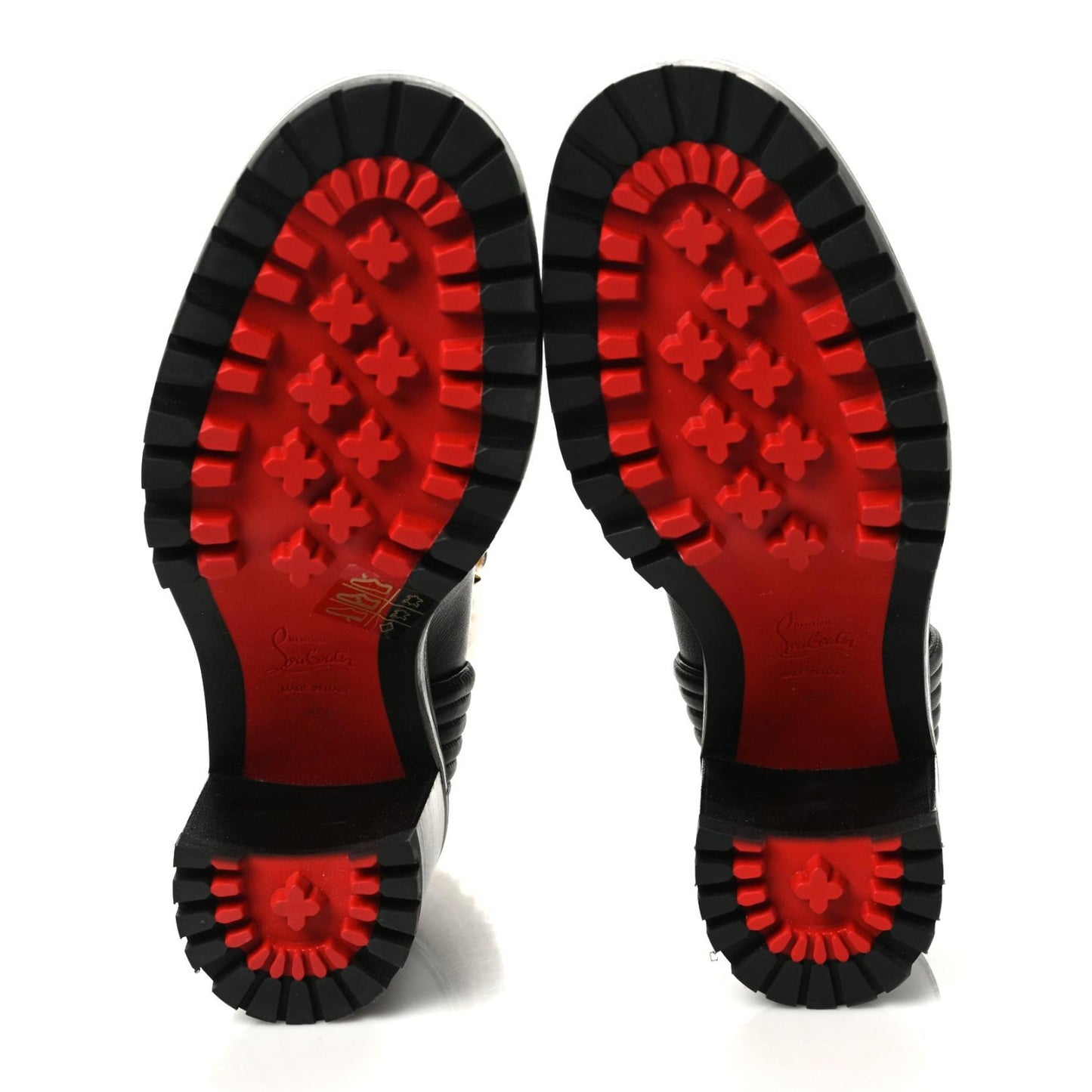 Calfskin Shearling Yetita 70 Hiker Booties 36.5 Black