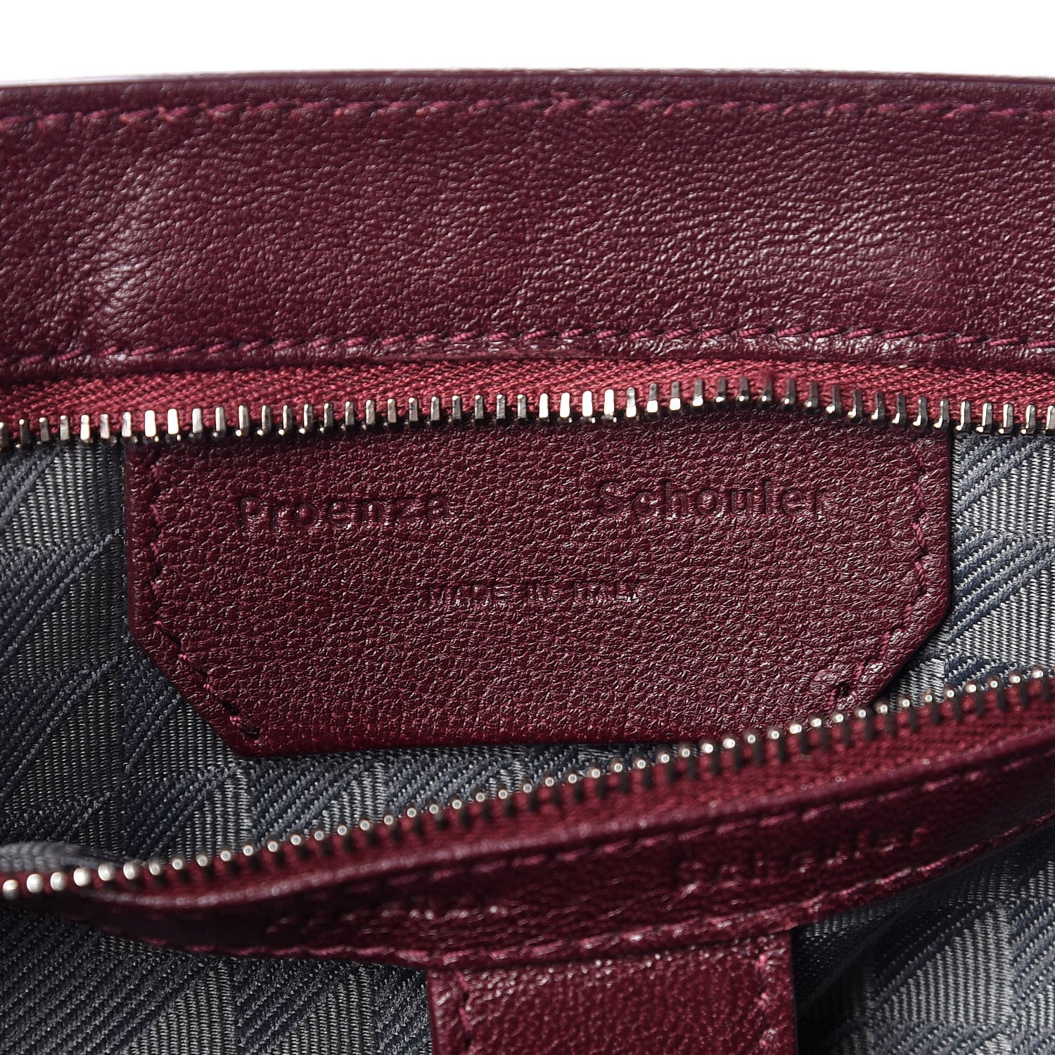 Proenza Schouler Lambskin Large PS1 Satchel Oxblood 8 of 15