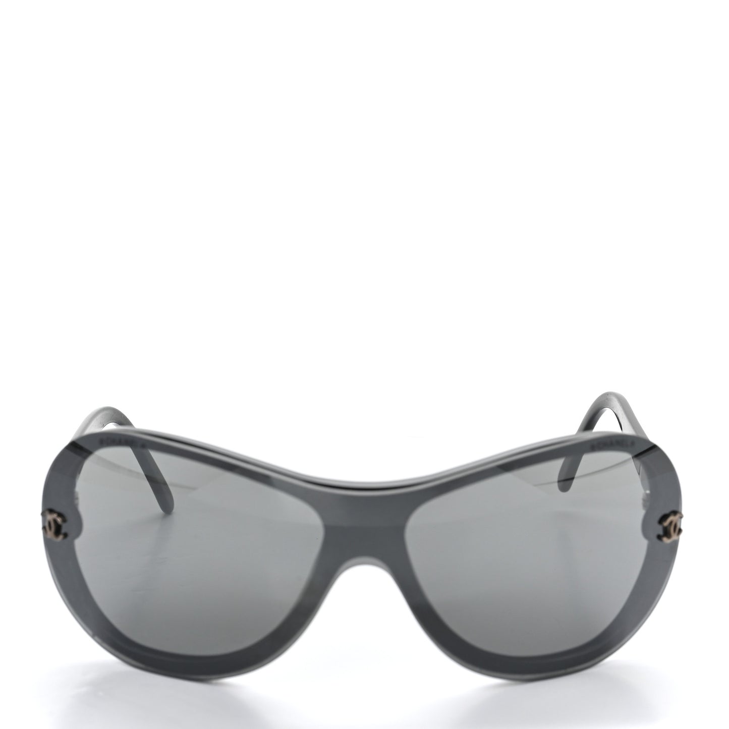 Acetate Metal Shield 5066 Sunglasses Black