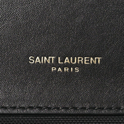 Saint Laurent Canvas Small Striped Kate Satchel Grigio Multicolor 6 of 12