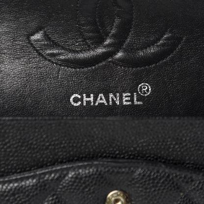 Chanel Caviar Quilted Medium Double Flap Black 9 of 12