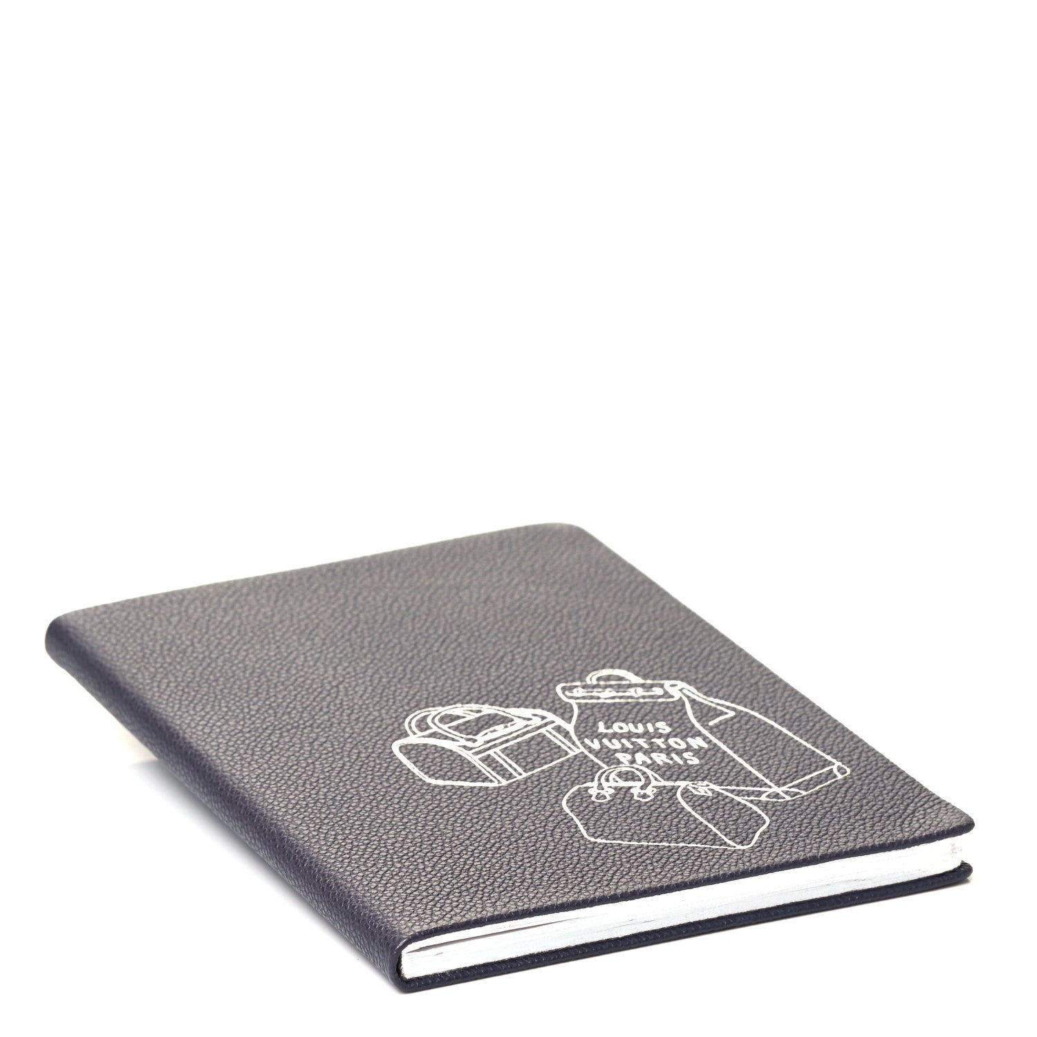Louis Vuitton Taurillon Notebook MM Gris 3 of 4