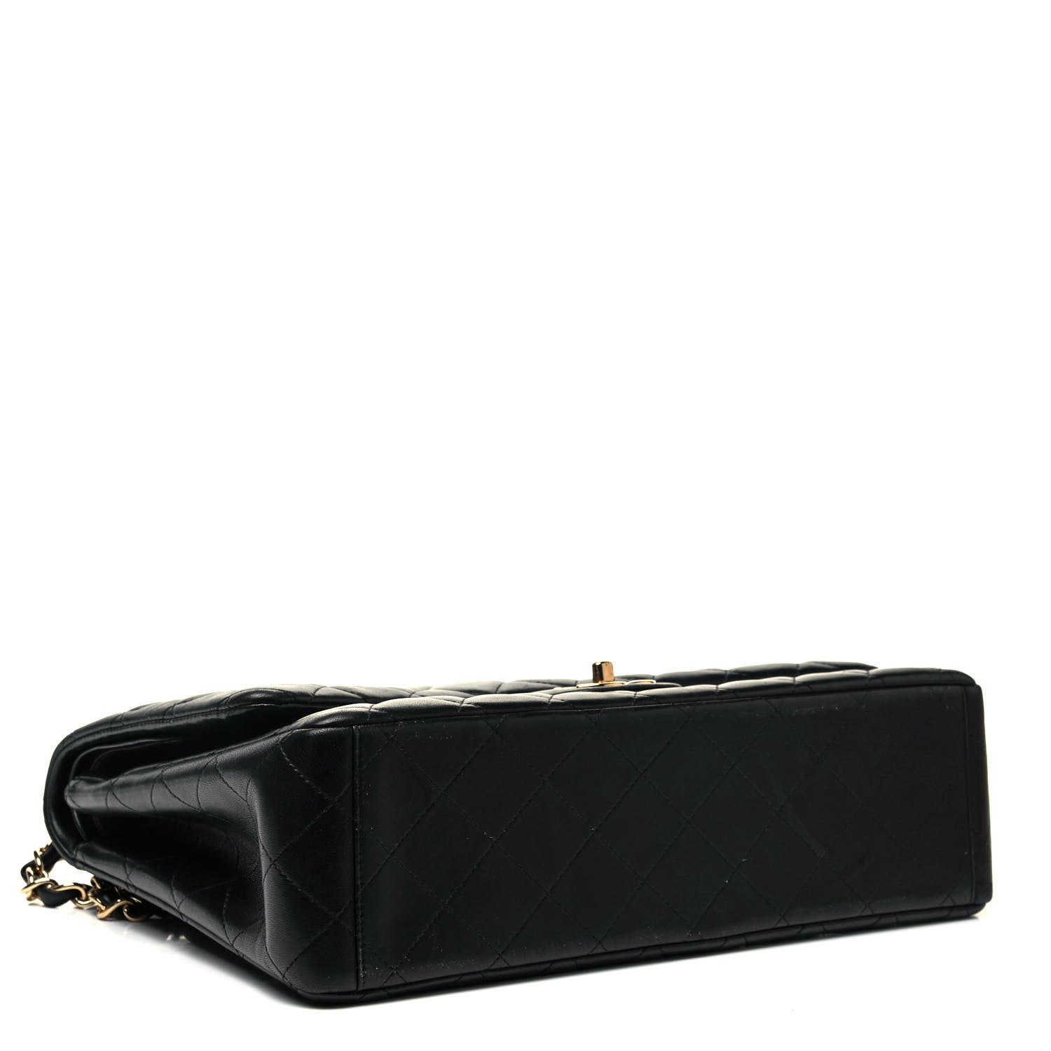 Chanel Lambskin Quilted Maxi Double Flap Black 4 of 9