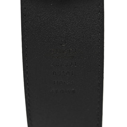 Gucci Textured Dollar Calfskin Double G 40mm Belt 110 44 Black 4 of 5